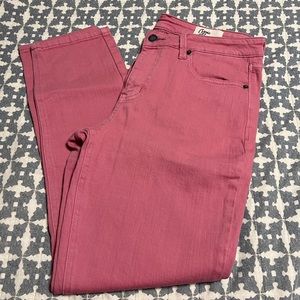 Cosmic Blue Love Adrianna Boyfriend Jean. Size 10. Pink.